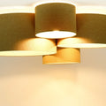 Luminaire Plafonnier Design en Tissu - 4Flames Bogo Élégant (Écru)