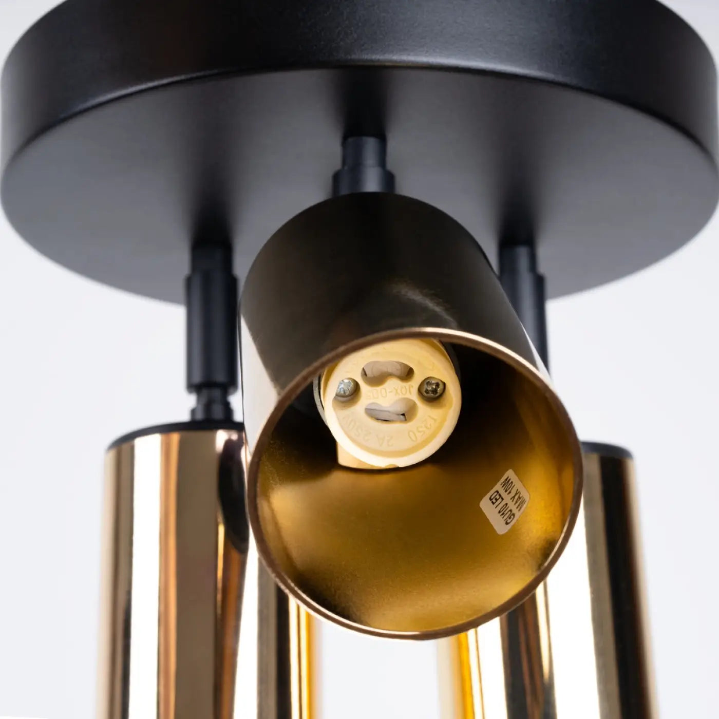 Luminaire Plafonnier Design - Winx 3P (Noir/Doré)