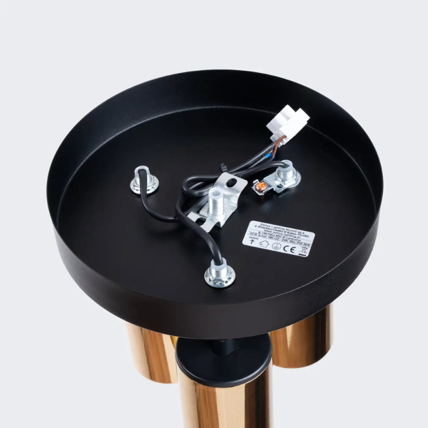 Luminaire Plafonnier Design - Winx 3P (Noir/Doré)