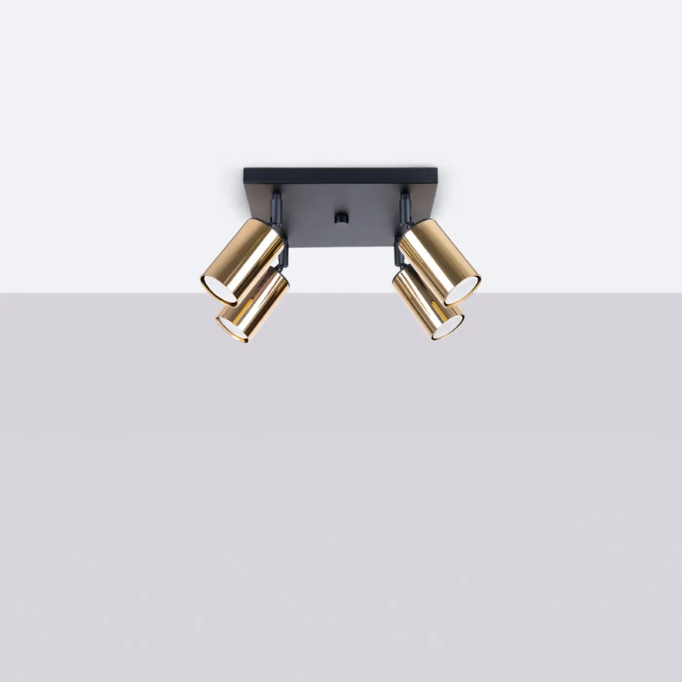 Luminaire Plafonnier Design - Winx 4 (Noir/Doré)