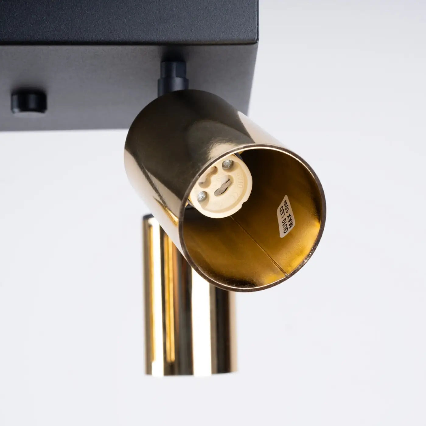 Luminaire Plafonnier Design - Winx 4 (Noir/Doré)