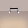 Luminaire Plafonnier Design - Winx 2 (Noir/Chrome)