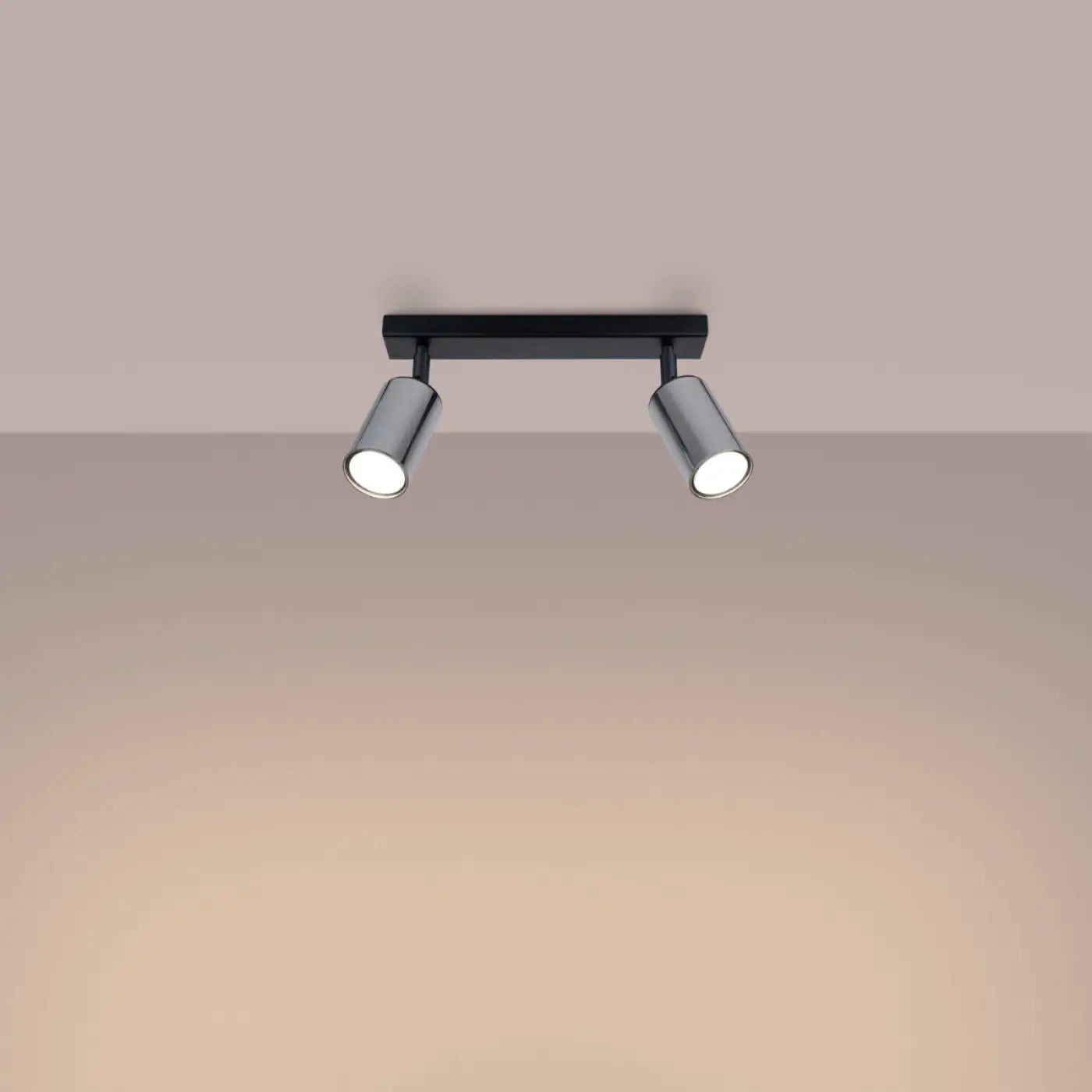 Luminaire Plafonnier Design - Winx 2 (Noir/Chrome)