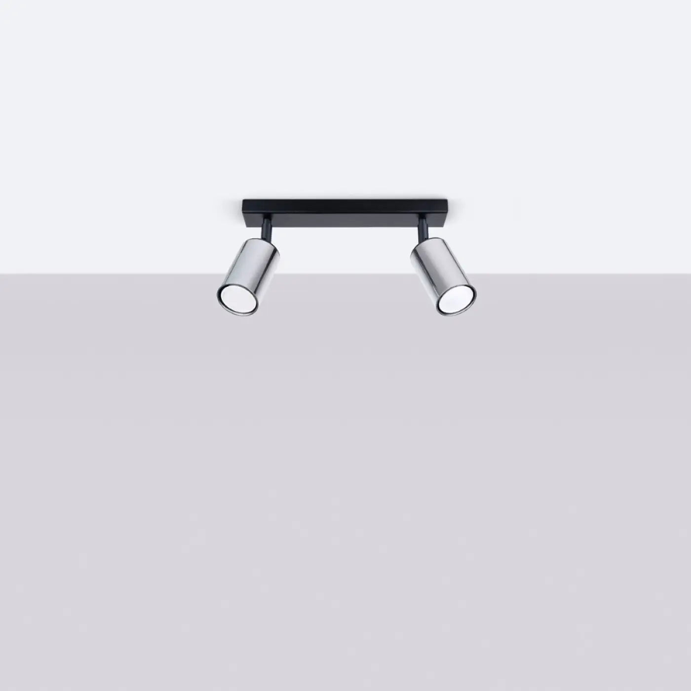 Luminaire Plafonnier Design - Winx 2 (Noir/Chrome)