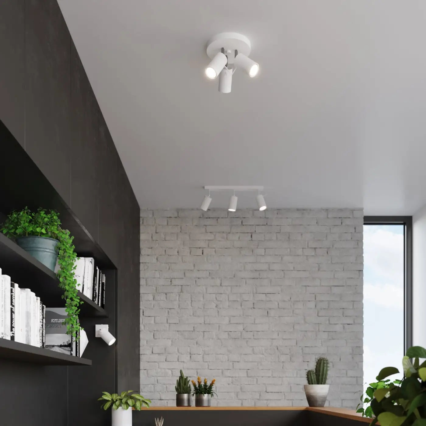 Luminaire Plafonnier Design - Ring 3P (Blanc)
