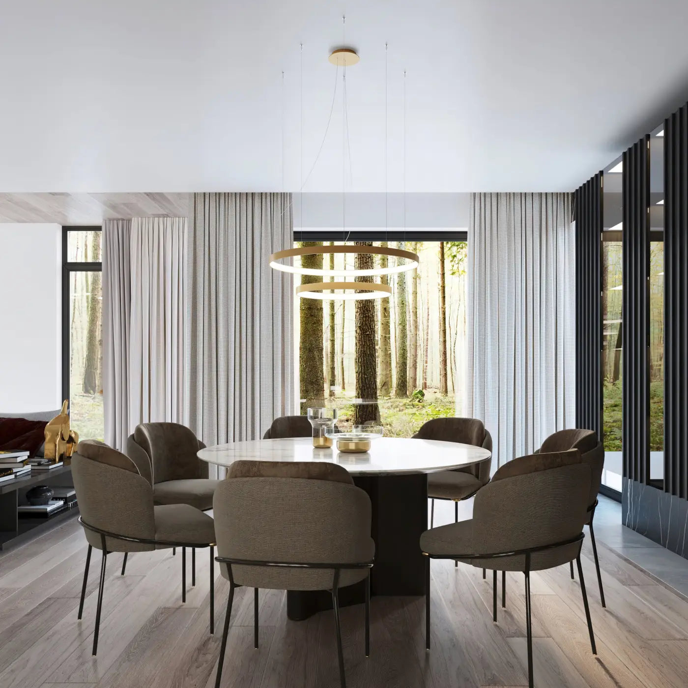 Luminaire Plafonnier Design - Rio 110 4000K (Doré)