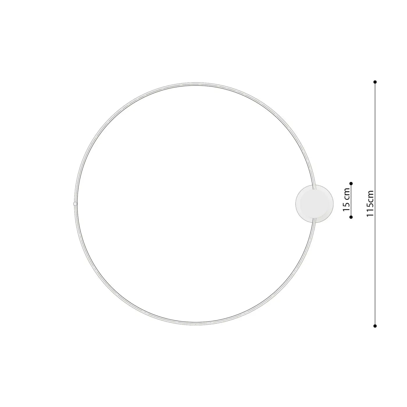 Luminaire Plafonnier Design - Rio 110 4000K (Doré)