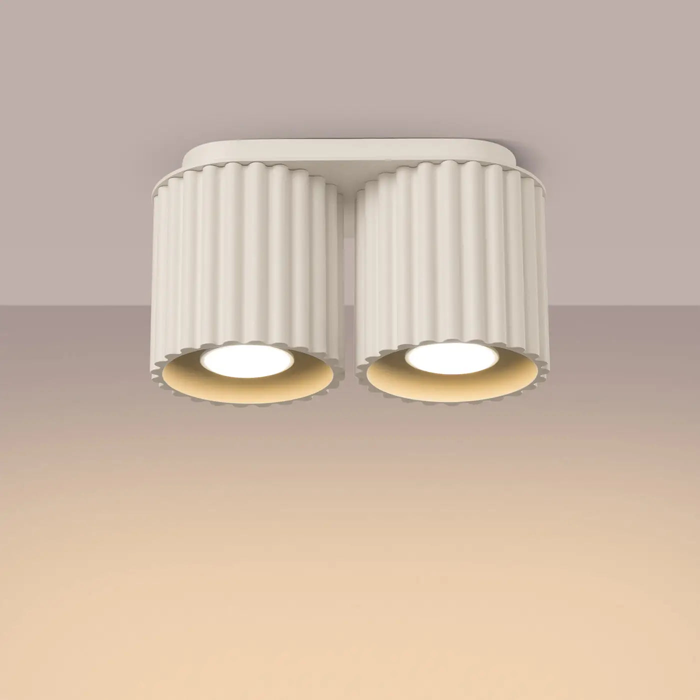 Luminaire Plafonnier Design - Aura 2 (Beige)