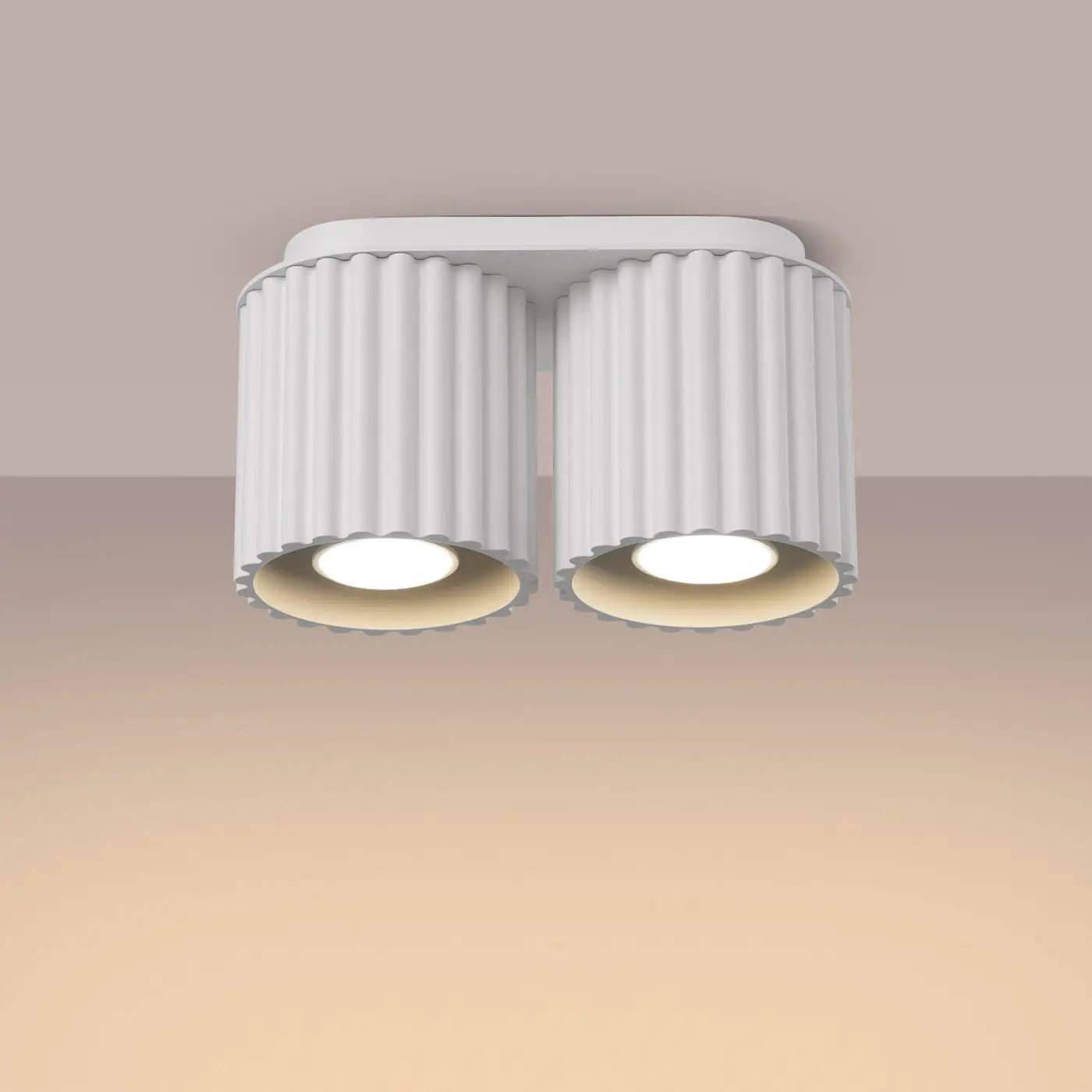 Luminaire Plafonnier Design - Aura 2 (Blanc)
