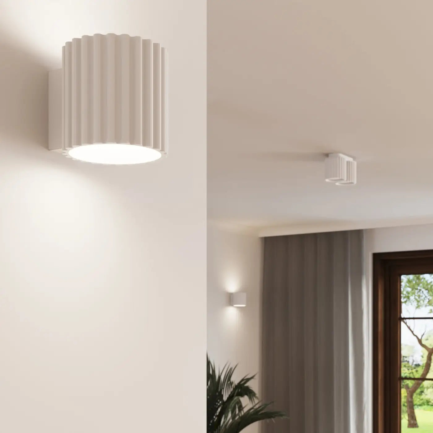 Luminaire Plafonnier Design - Aura 2 (Blanc)