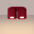 Luminaire Plafonnier Design - Aura 2 (Bordeaux)