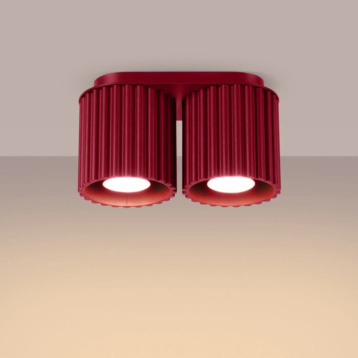 Luminaire Plafonnier Design - Aura 2 (Bordeaux)