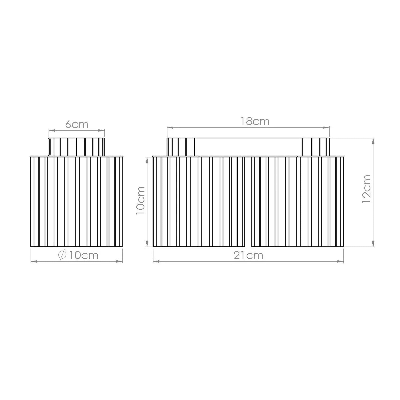 Luminaire Plafonnier Moderne - Aura 2 (Moka)