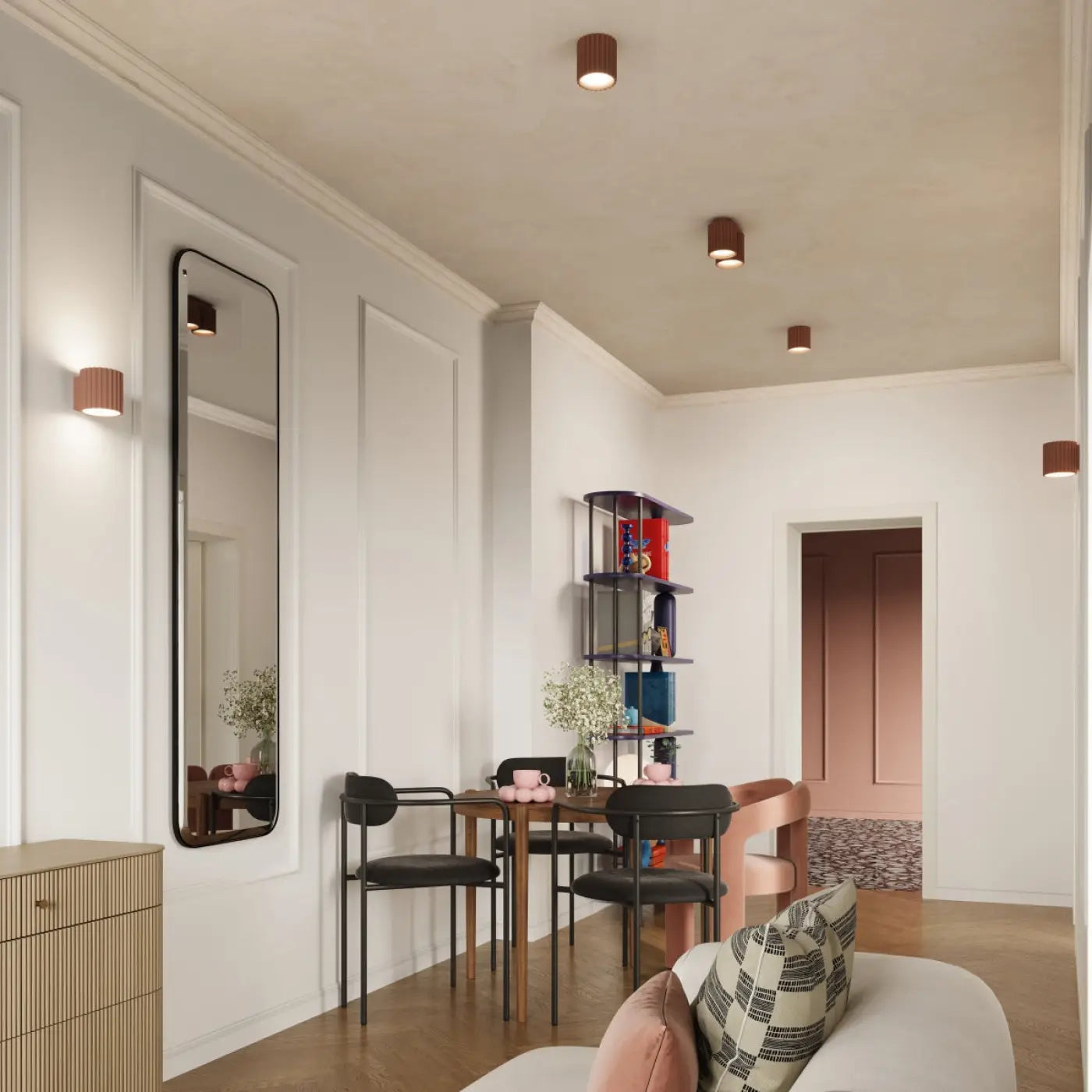 Luminaire Plafonnier Moderne - Aura 2 (Moka)