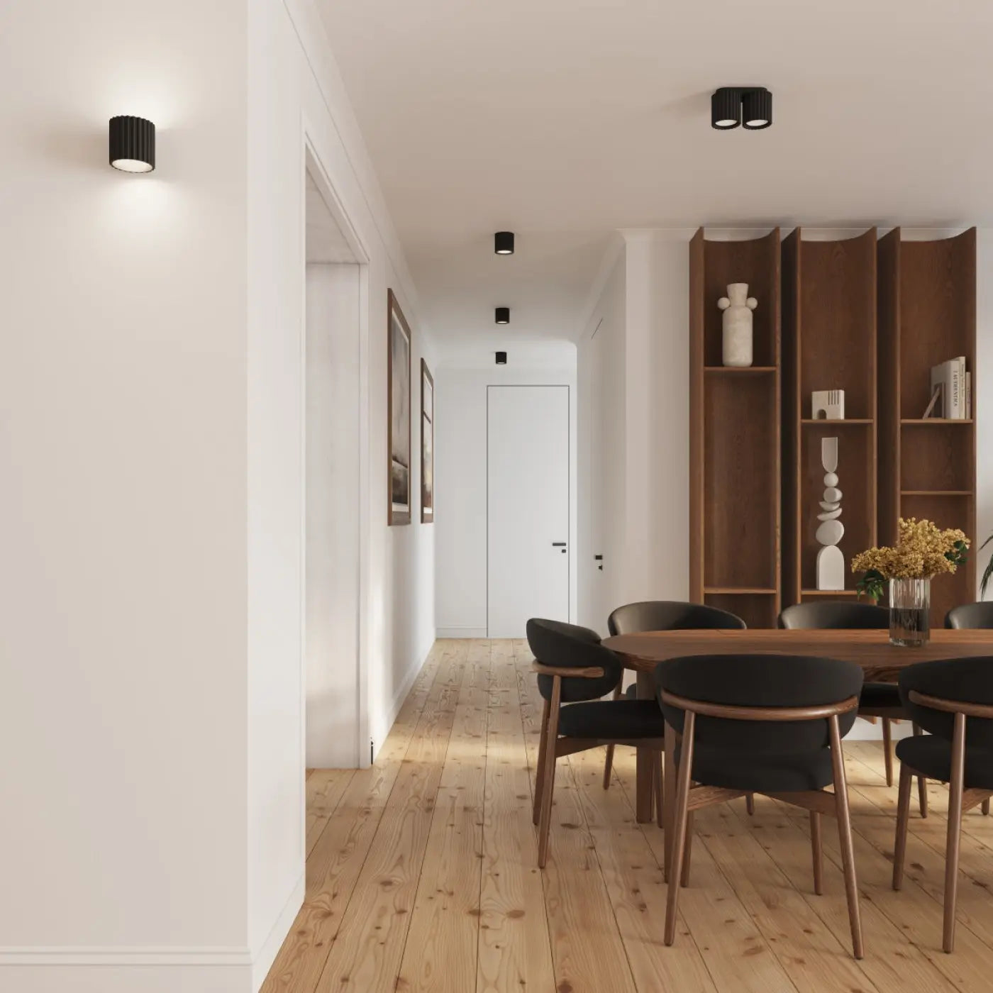 Luminaire Plafonnier Design - Aura 2 (Noir)