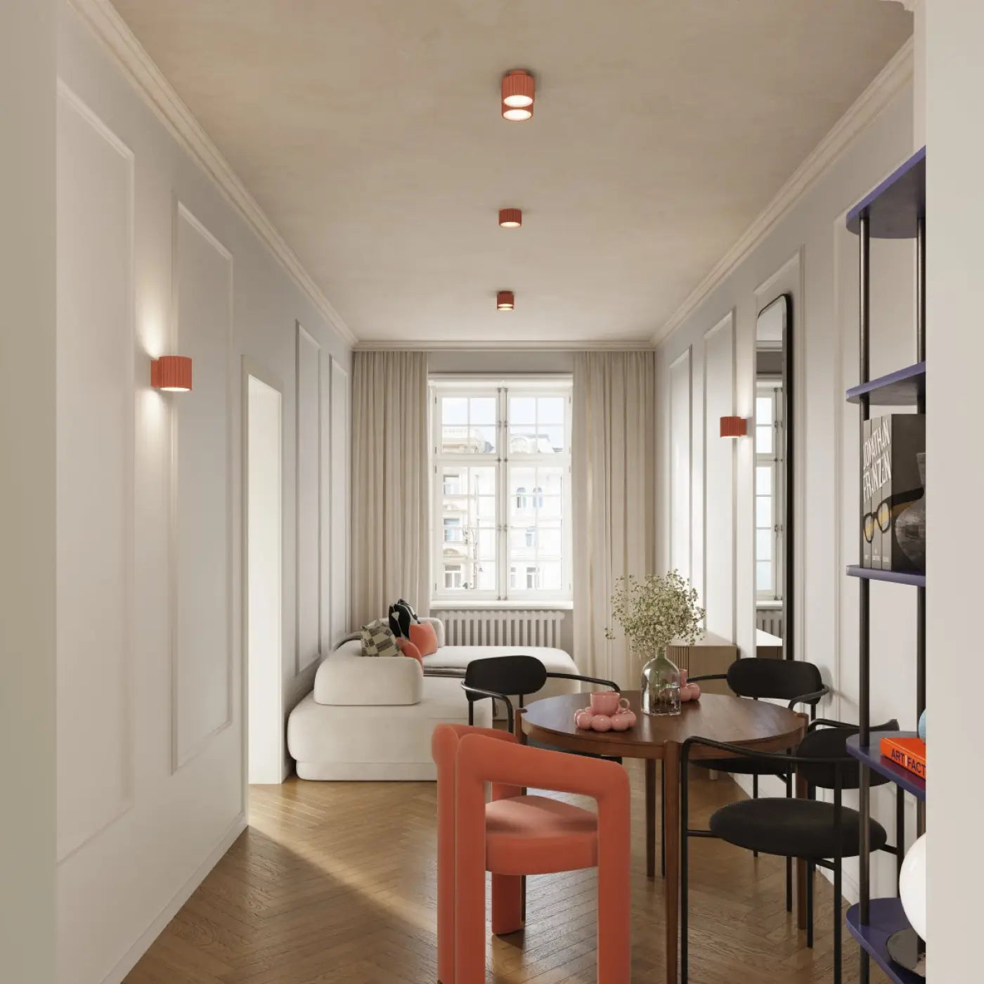 Luminaire Plafonnier Design - Aura 2 (Peach)