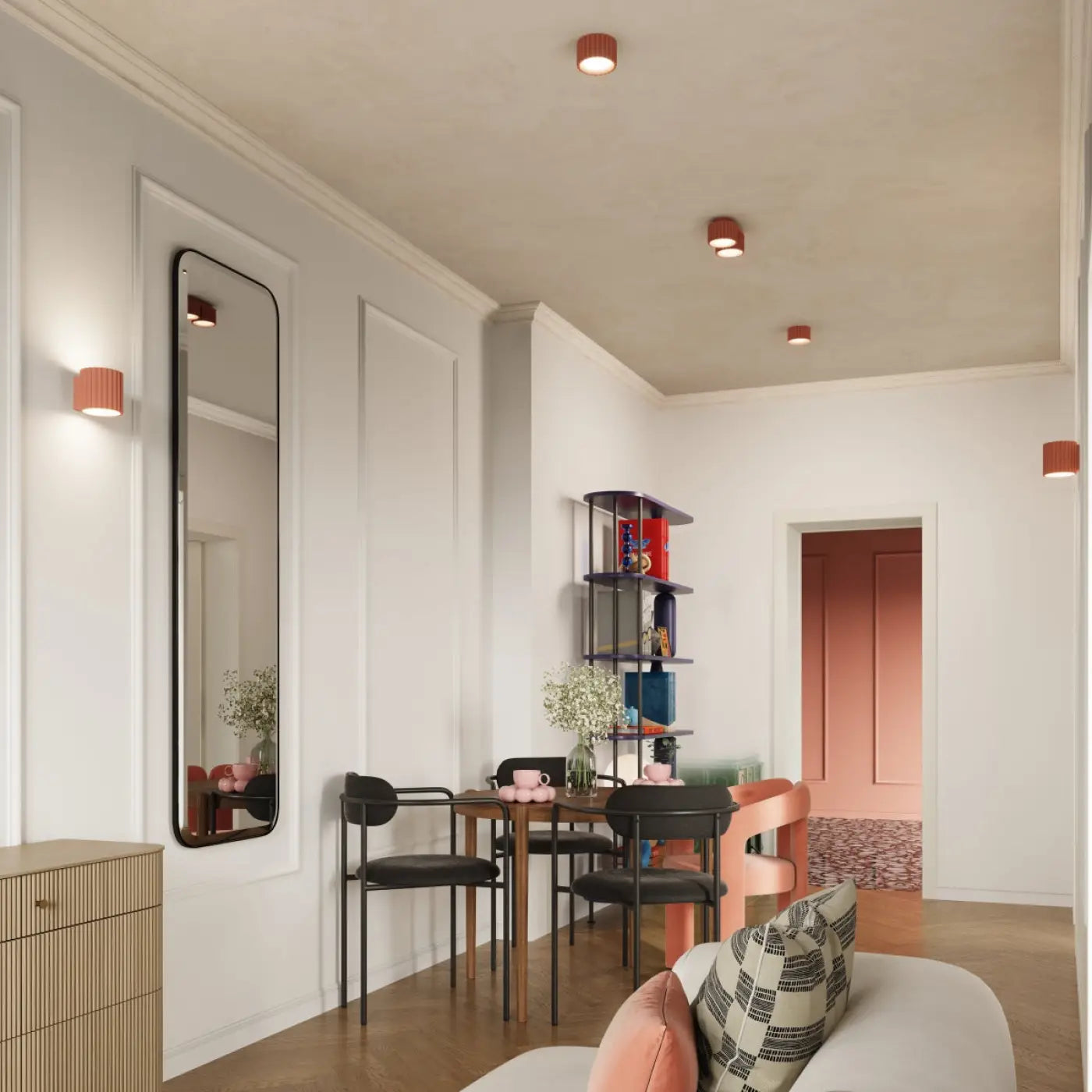 Luminaire Plafonnier Design - Aura 2 (Peach)