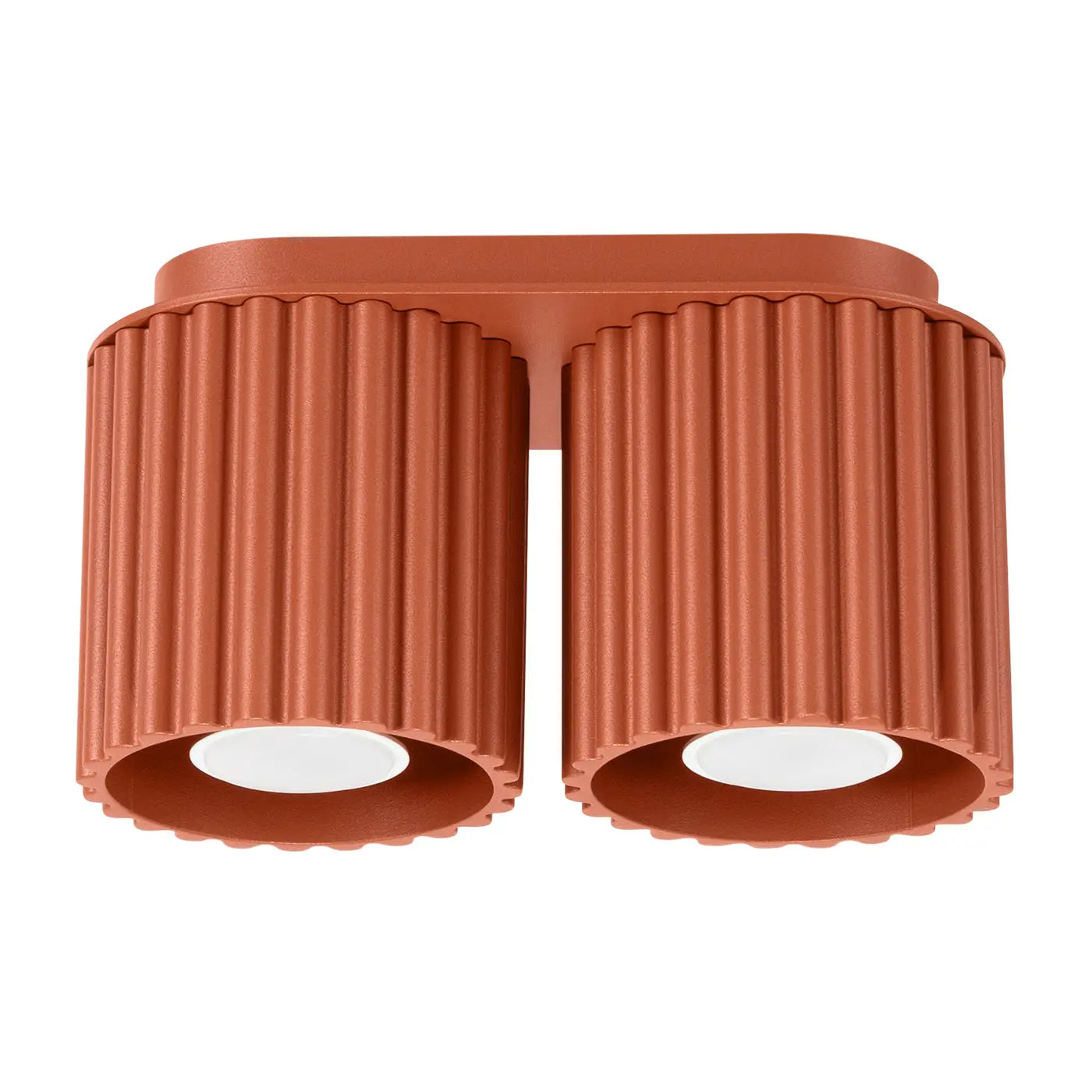 Luminaire Plafonnier Moderne - Aura 2 (Rouge Ochra)