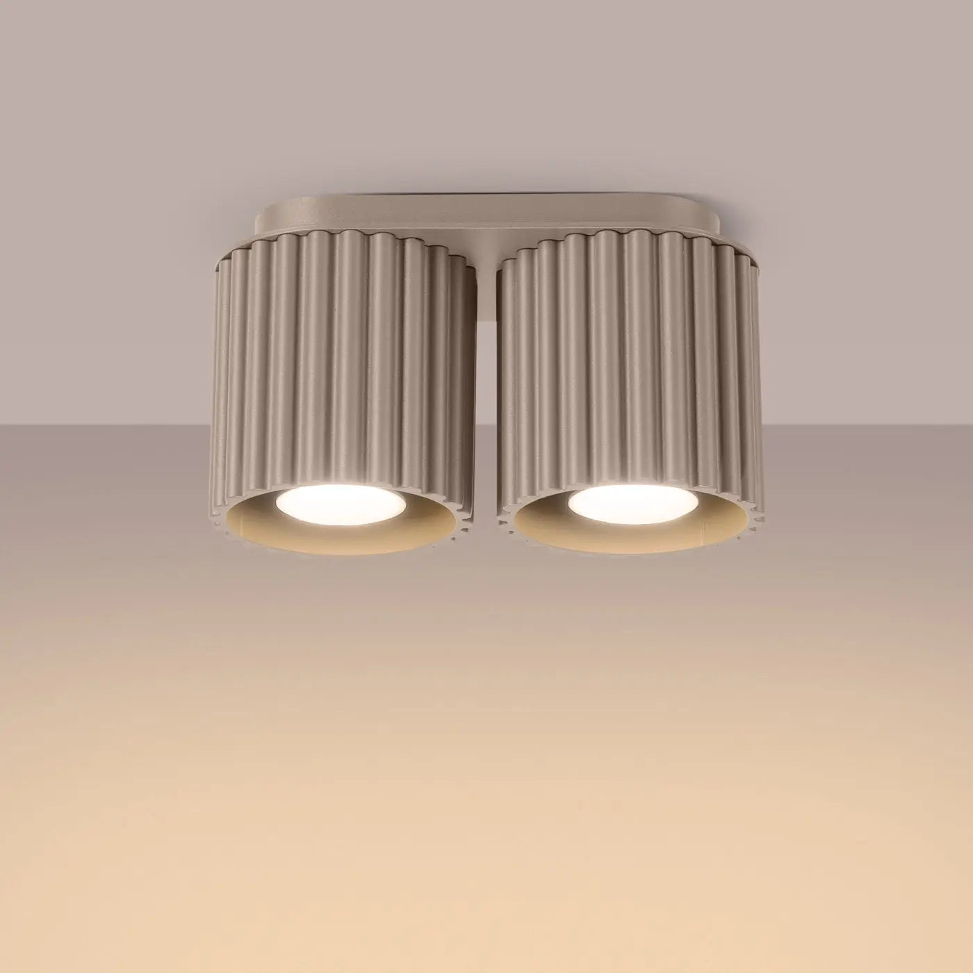 Luminaire Plafonnier Design - Aura 2 (Taupe)