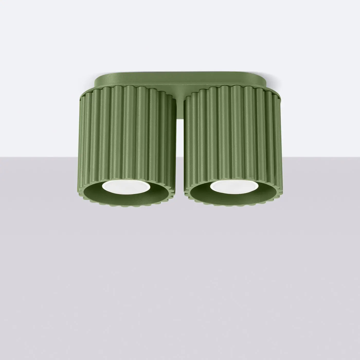 Luminaire Plafonnier Moderne - Aura 2 (Vert Olive)