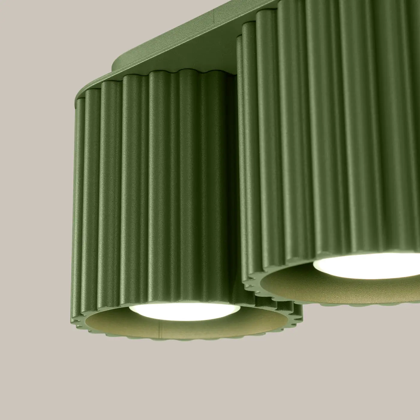 Luminaire Plafonnier Moderne - Aura 2 (Vert Olive)