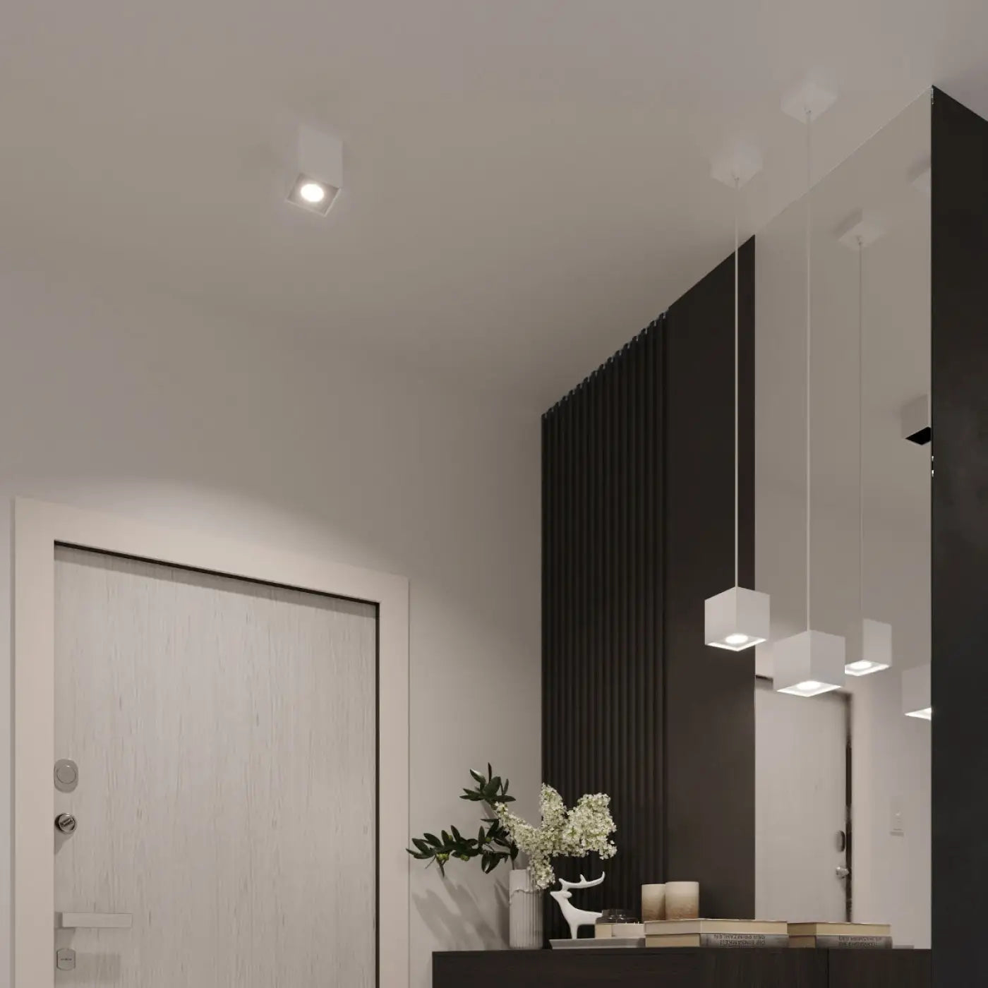 Luminaire Plafonnier Minimaliste - Quad 2 (Blanc)