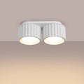 Luminaire Plafonnier Design - Aura 2 (Blanc)