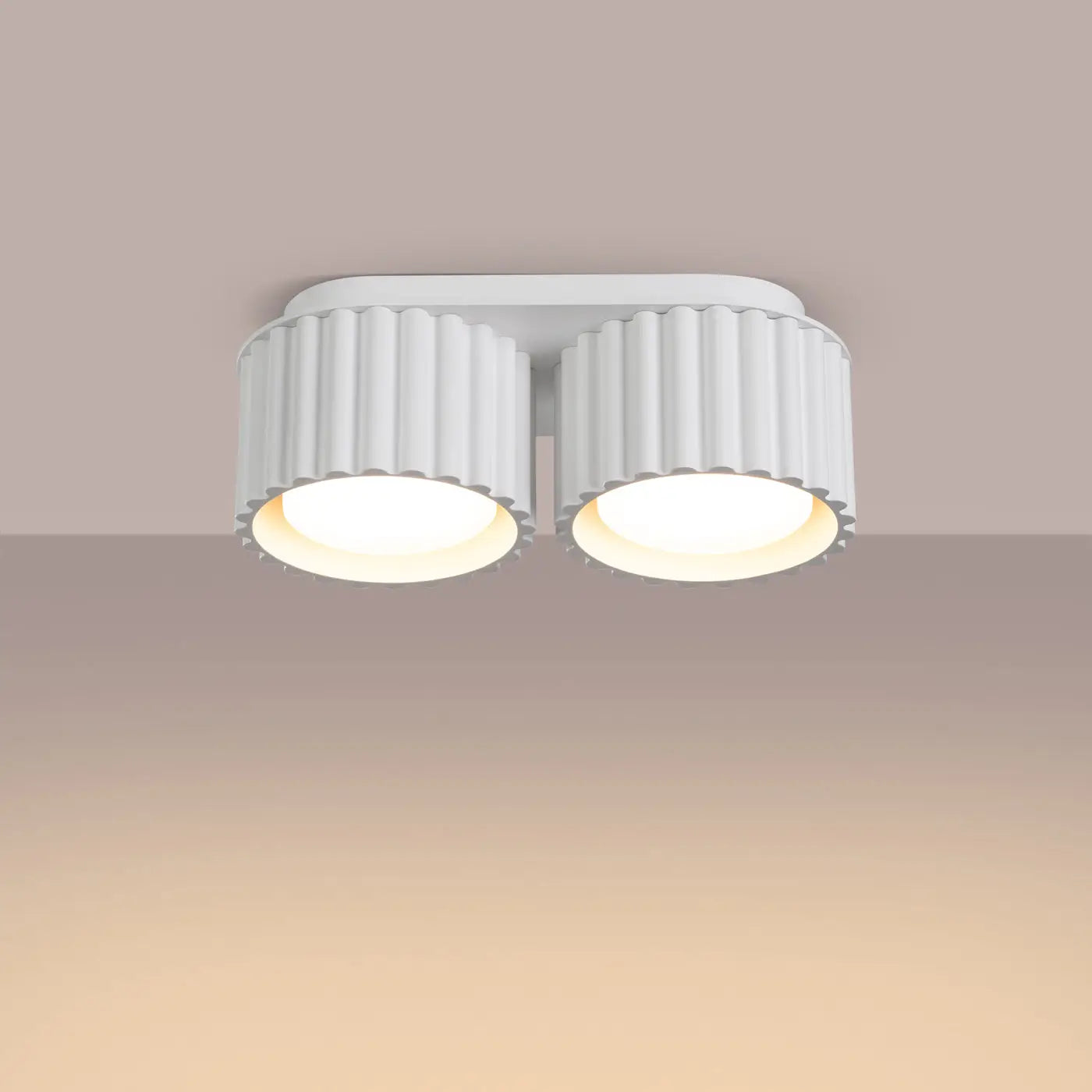 Luminaire Plafonnier Design - Aura 2 (Blanc)