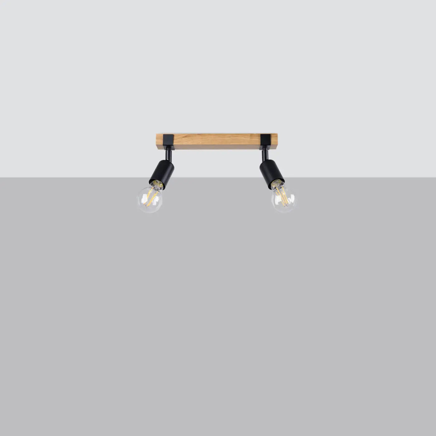 Luminaire Plafonnier en Bois - Zuca 2 (Noir)