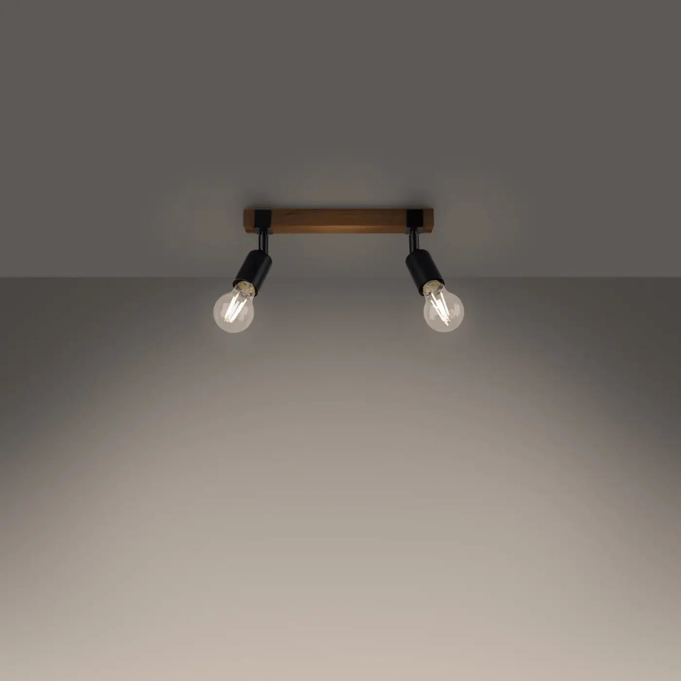Luminaire Plafonnier en Bois - Zuca 2 (Noir)