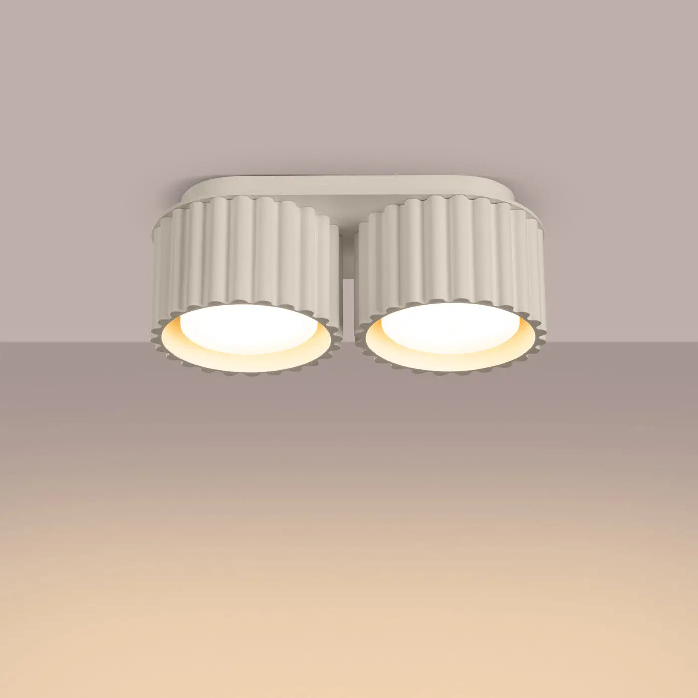 Luminaire Plafonnier - Aura 2 (Beige)