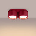Luminaire Plafonnier Elegant - Aura 2 (Bordeaux)