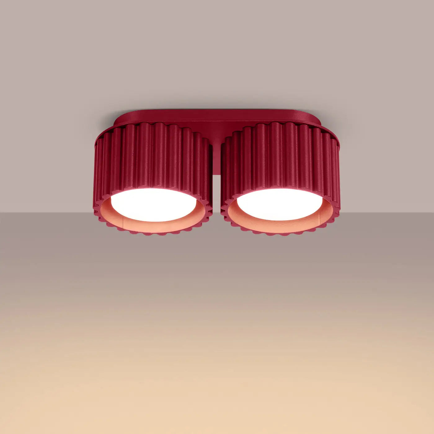 Luminaire Plafonnier Elegant - Aura 2 (Bordeaux)