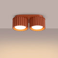 Luminaire Plafonnier - Aura 2 (Rouge Ochra)