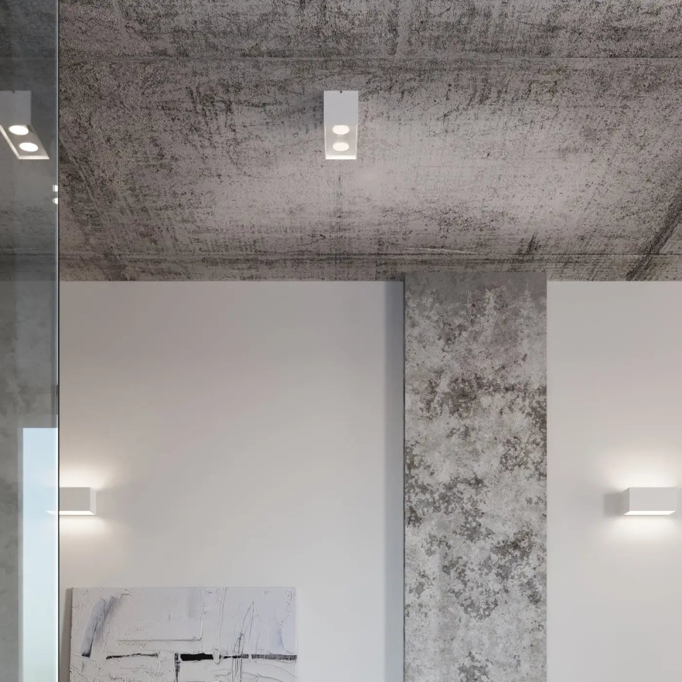 Luminaire Plafonnier Design - Quad (Blanc)