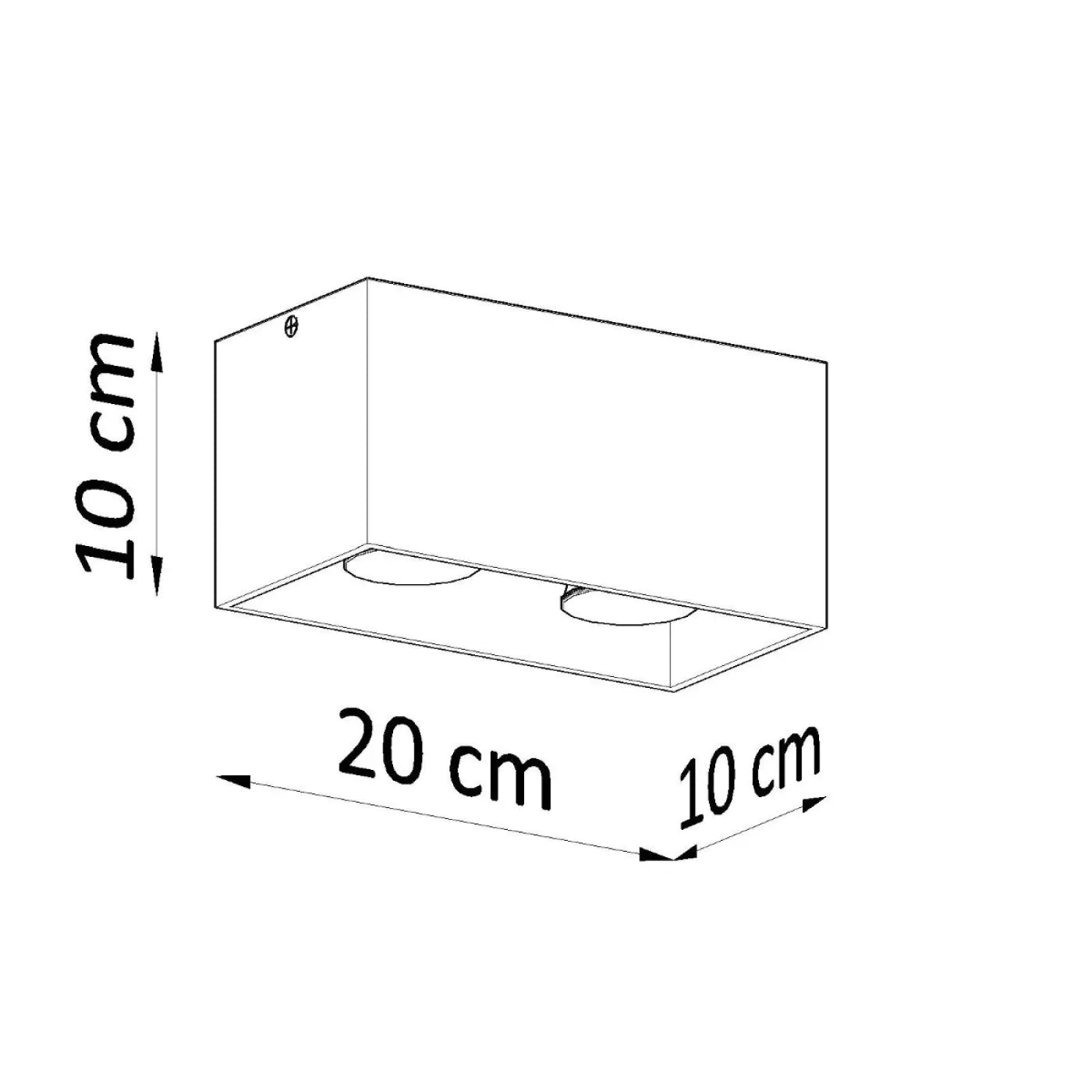 Luminaire Plafonnier Design - Quad (Noir)