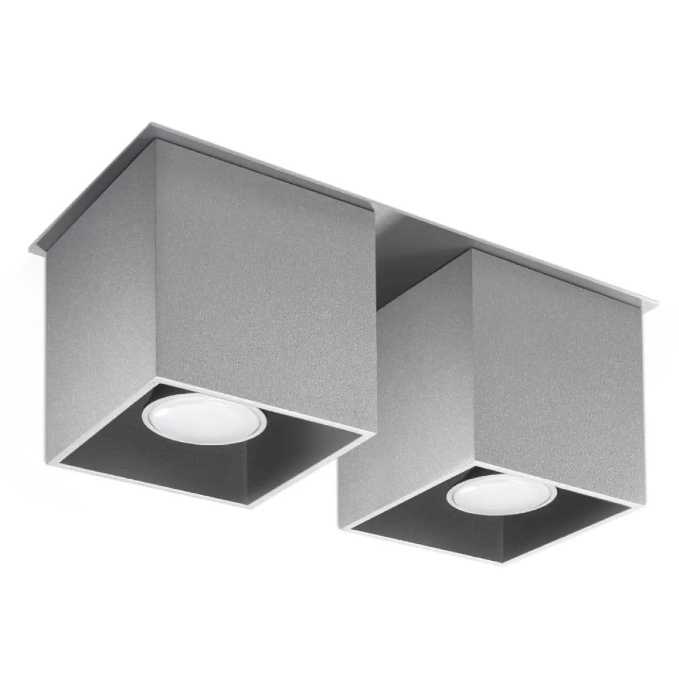 Luminaire Plafonnier Minimaliste - Quad 2 (Gris)