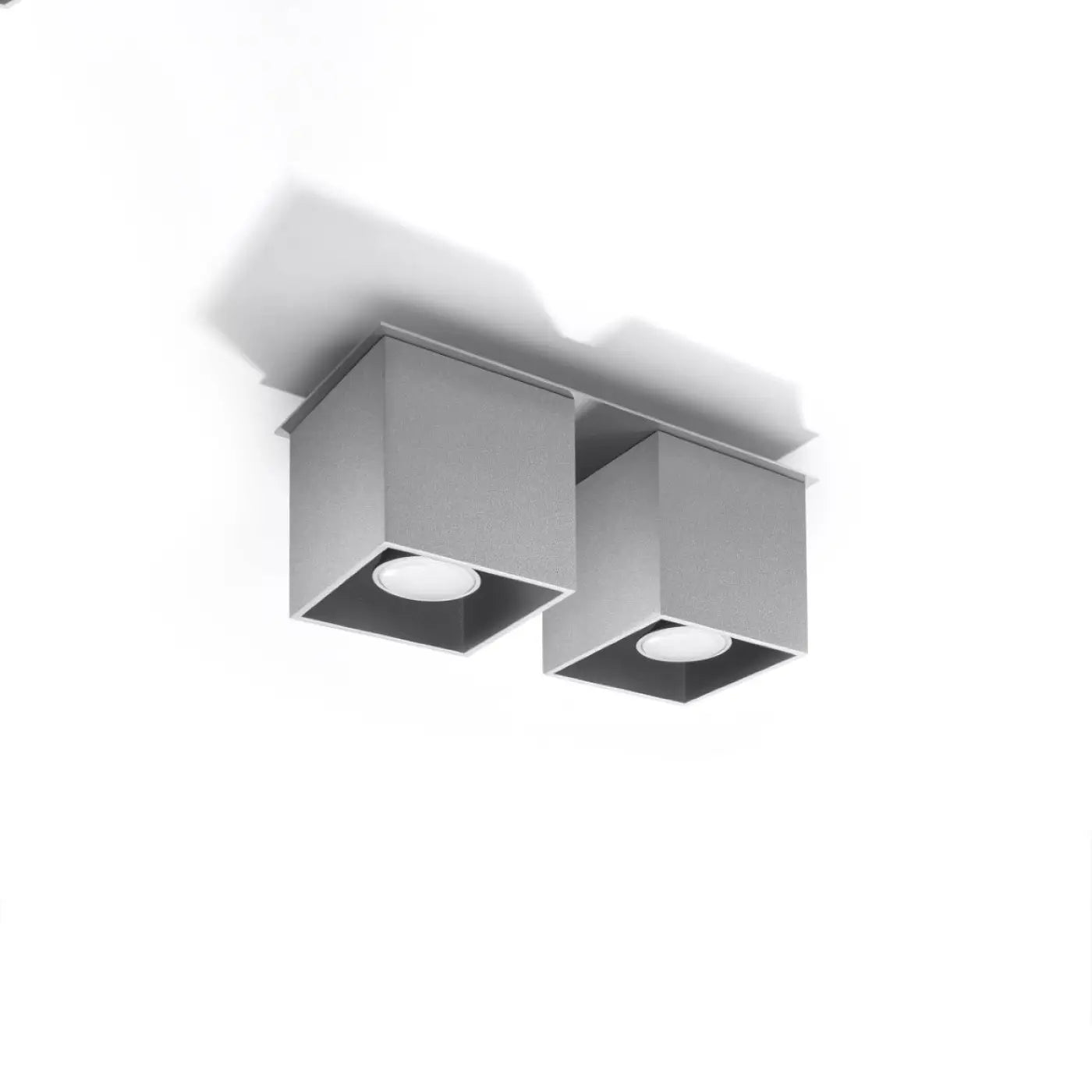 Luminaire Plafonnier Minimaliste - Quad 2 (Gris)