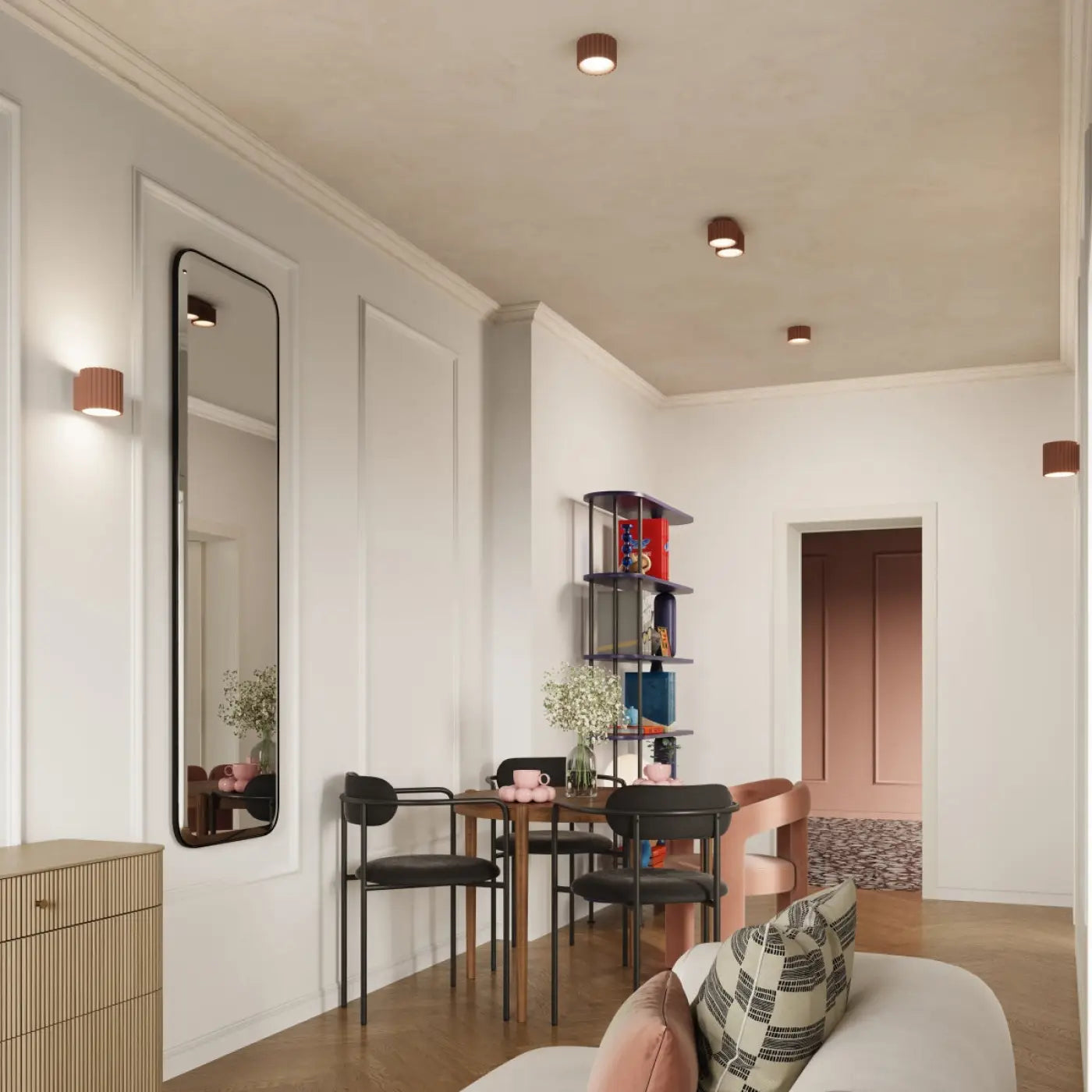 Luminaire Plafonnier Design - Aura 2 (Moka)