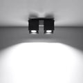 Luminaire Plafonnier Minimaliste - Quad 2 (Noir)