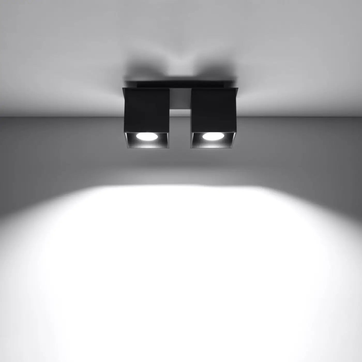 Luminaire Plafonnier Minimaliste - Quad 2 (Noir)