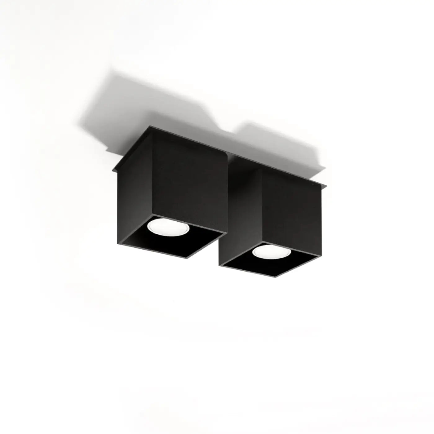 Luminaire Plafonnier Minimaliste - Quad 2 (Noir)