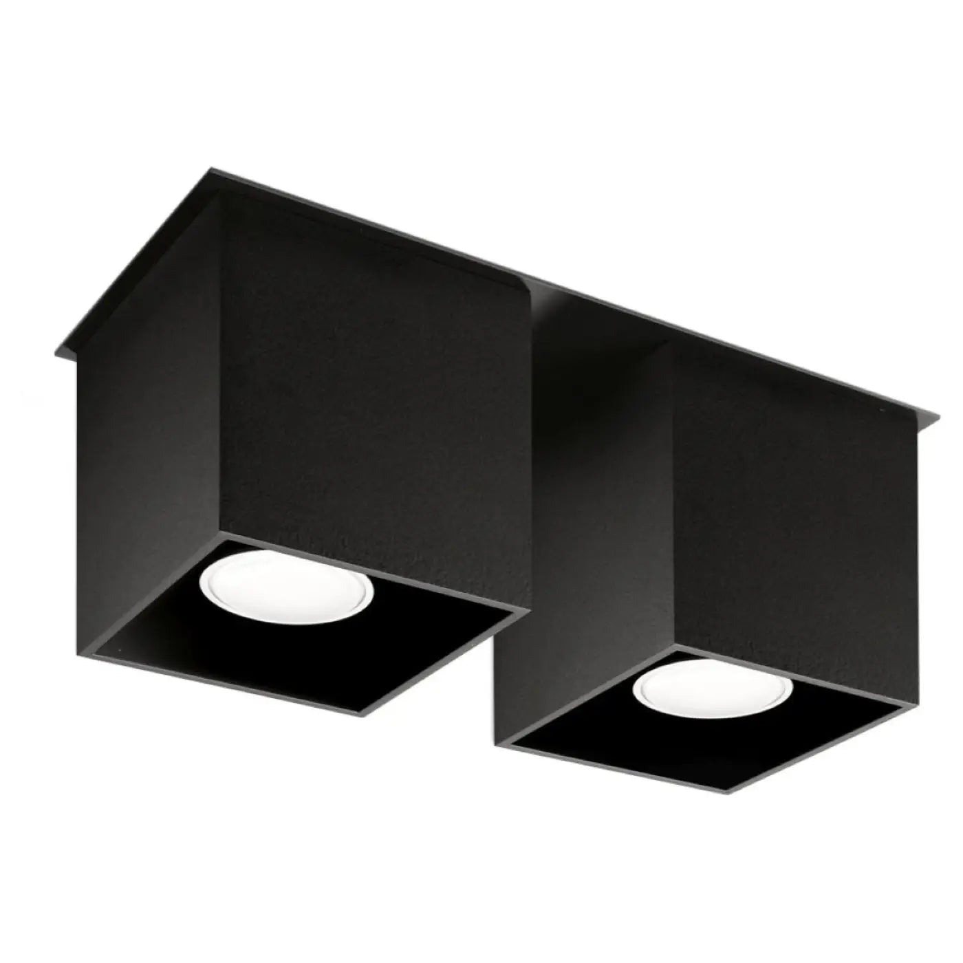 Luminaire Plafonnier Minimaliste - Quad 2 (Noir)