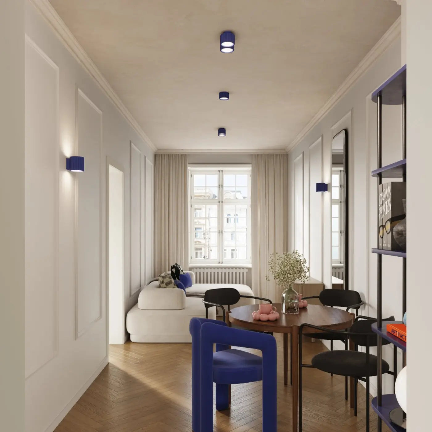 Luminaire Plafonnier Moderne - Aura 2 (Outremer)
