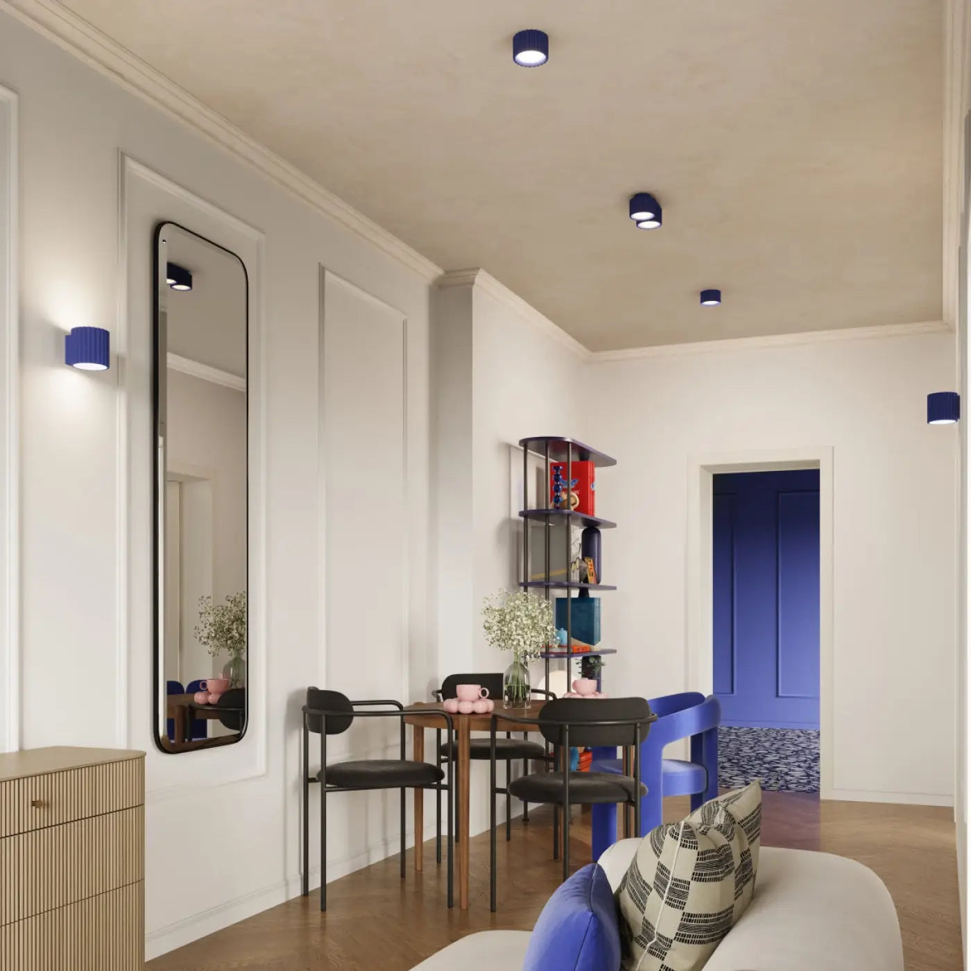 Luminaire Plafonnier Moderne - Aura 2 (Outremer)