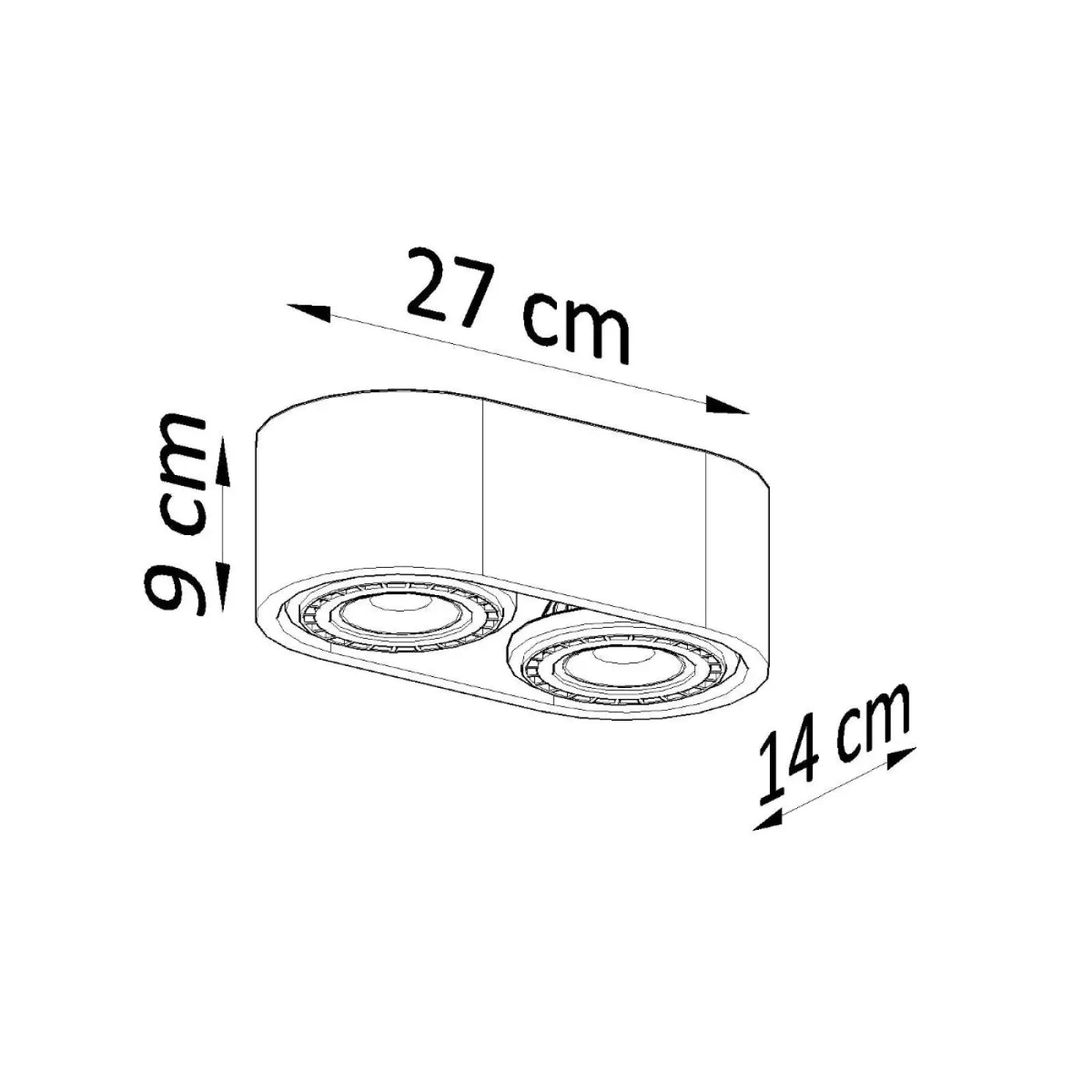 Luminaire Plafonnier - Basic 2 (Béton)
