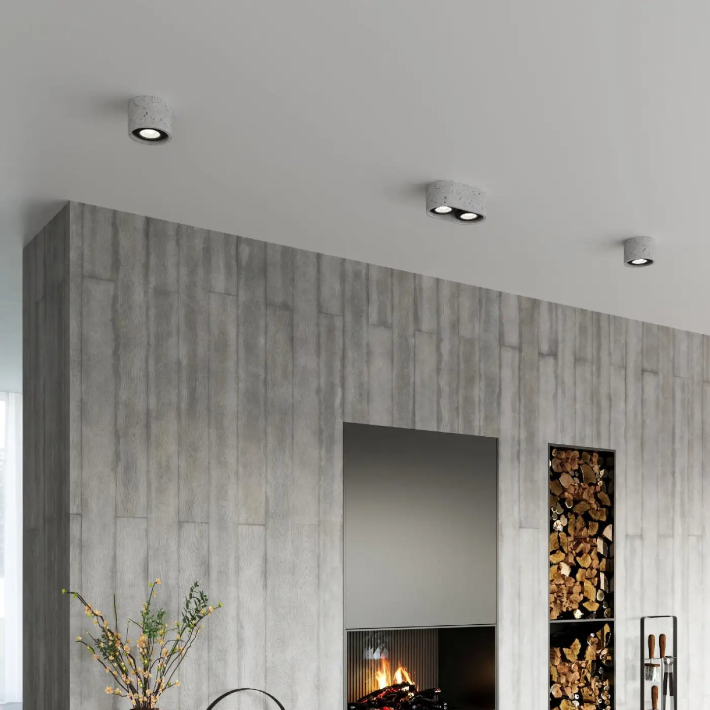 Luminaire Plafonnier - Basic 2 (Béton)