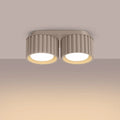 Luminaire Plafonnier Design - Aura 2 (Taupe)