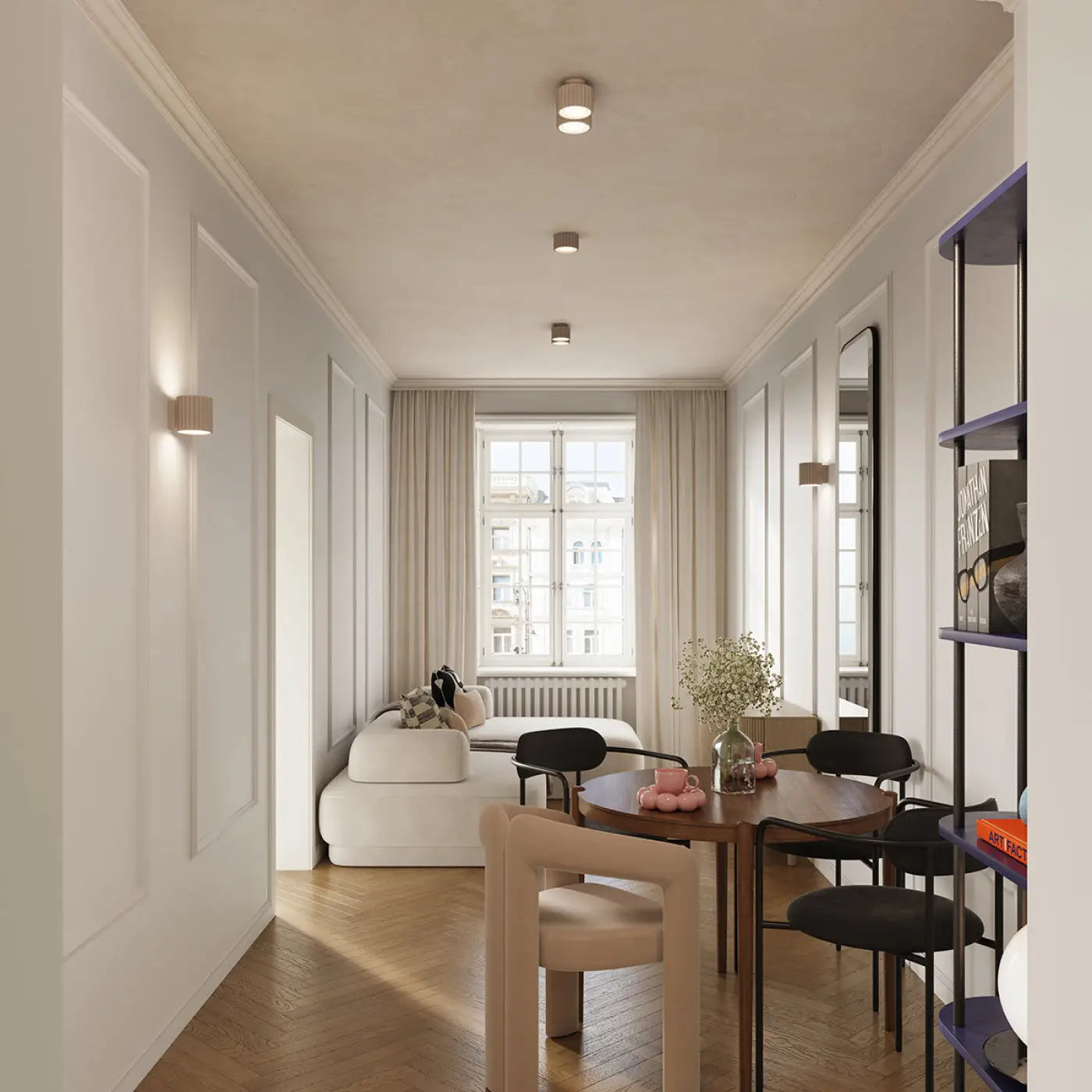Luminaire Plafonnier Design - Aura 2 (Taupe)