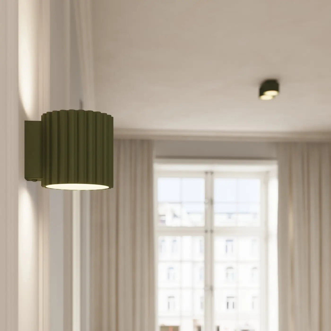 Luminaire Plafonnier - Aura 2 (Vert Olive)